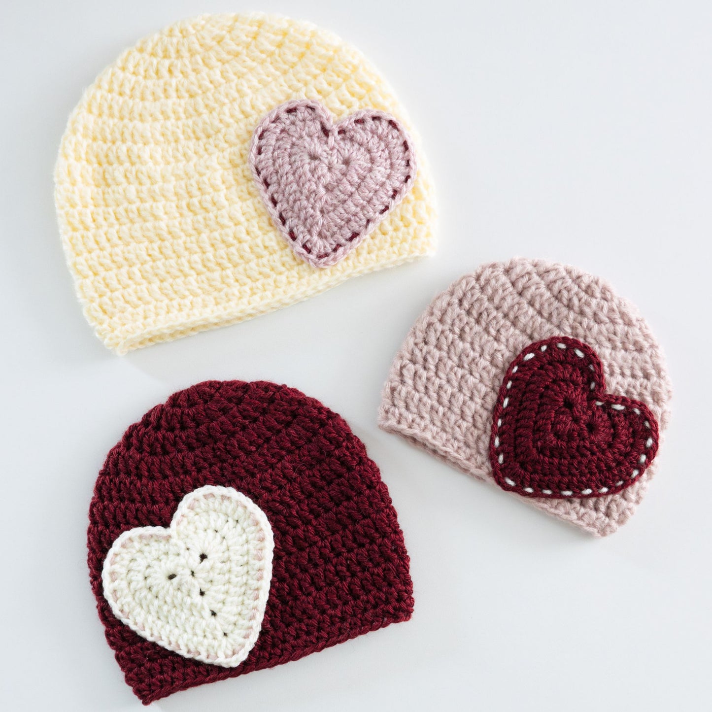 Easy Crochet Heart Hat for Kids