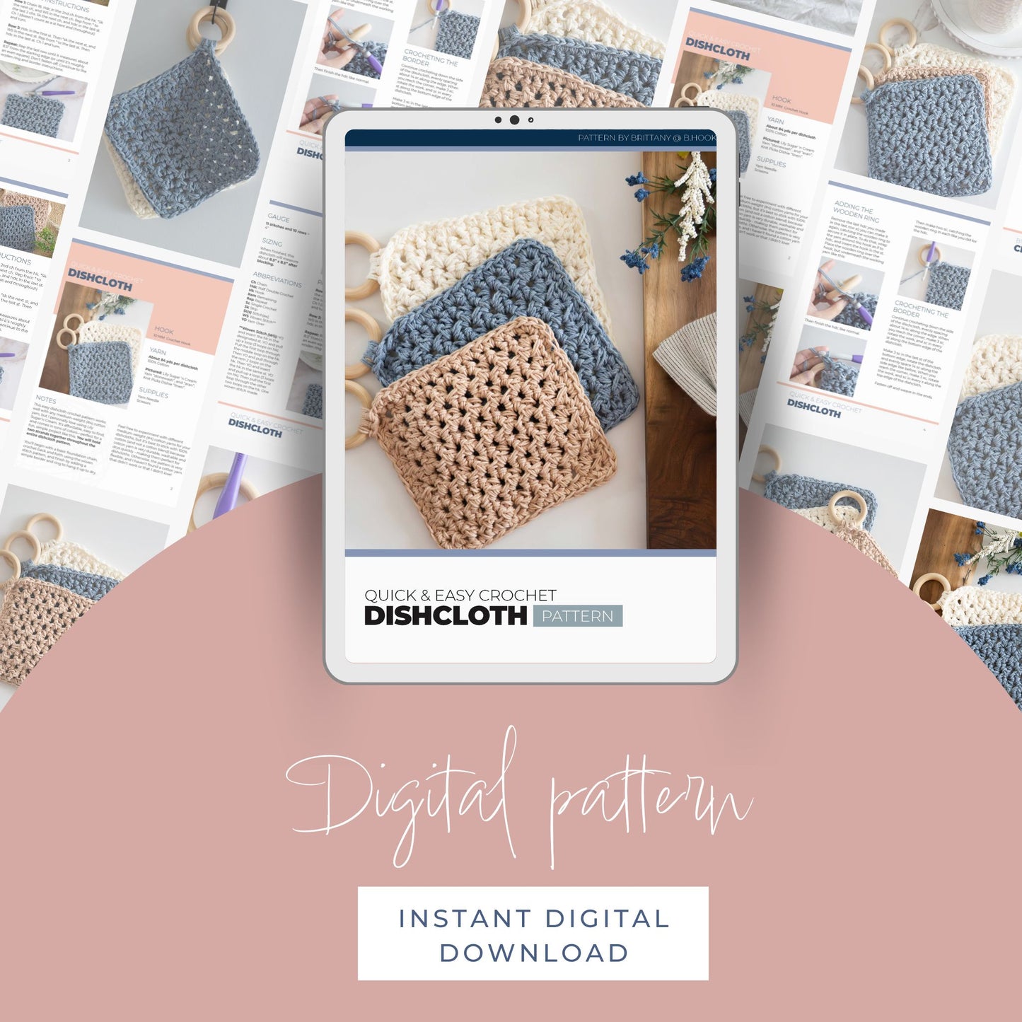 Quick & Easy Farmhouse Crochet Dishcloth