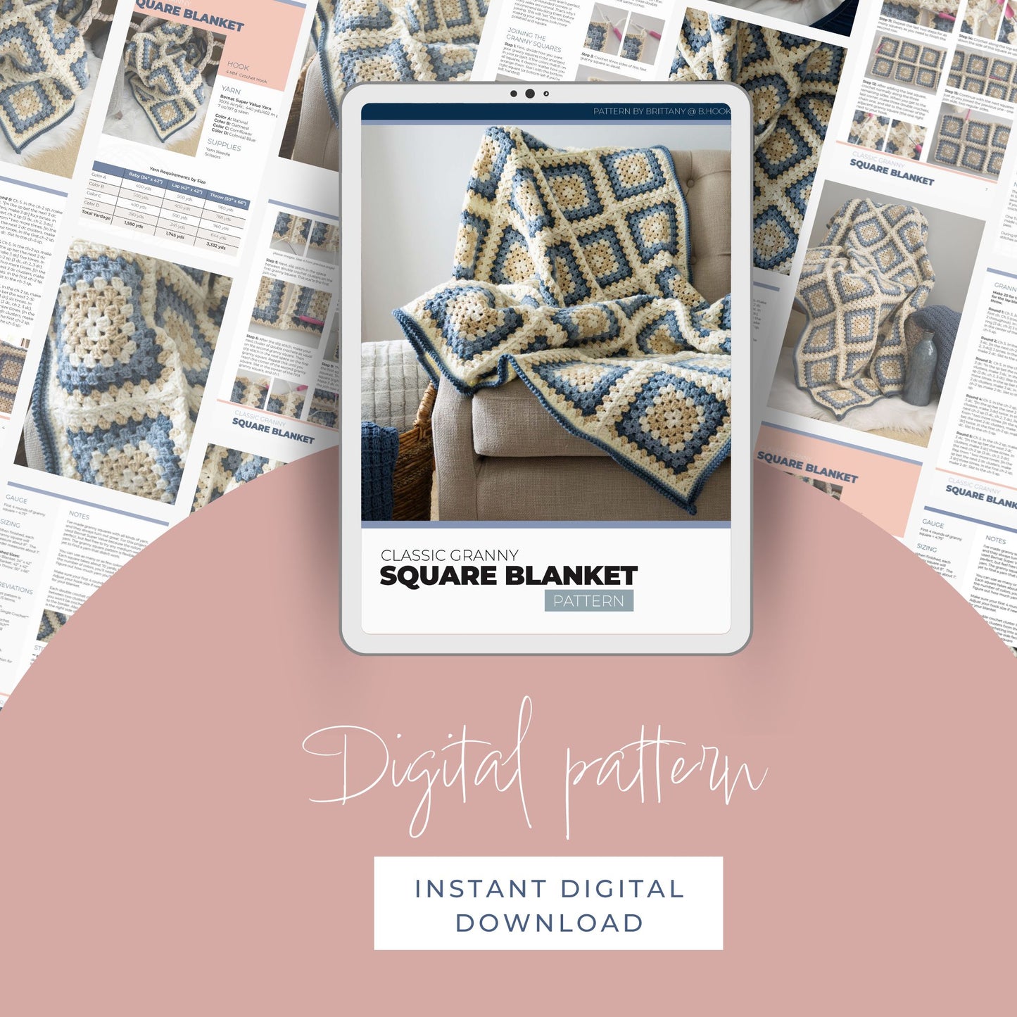 Classic Granny Square Blanket