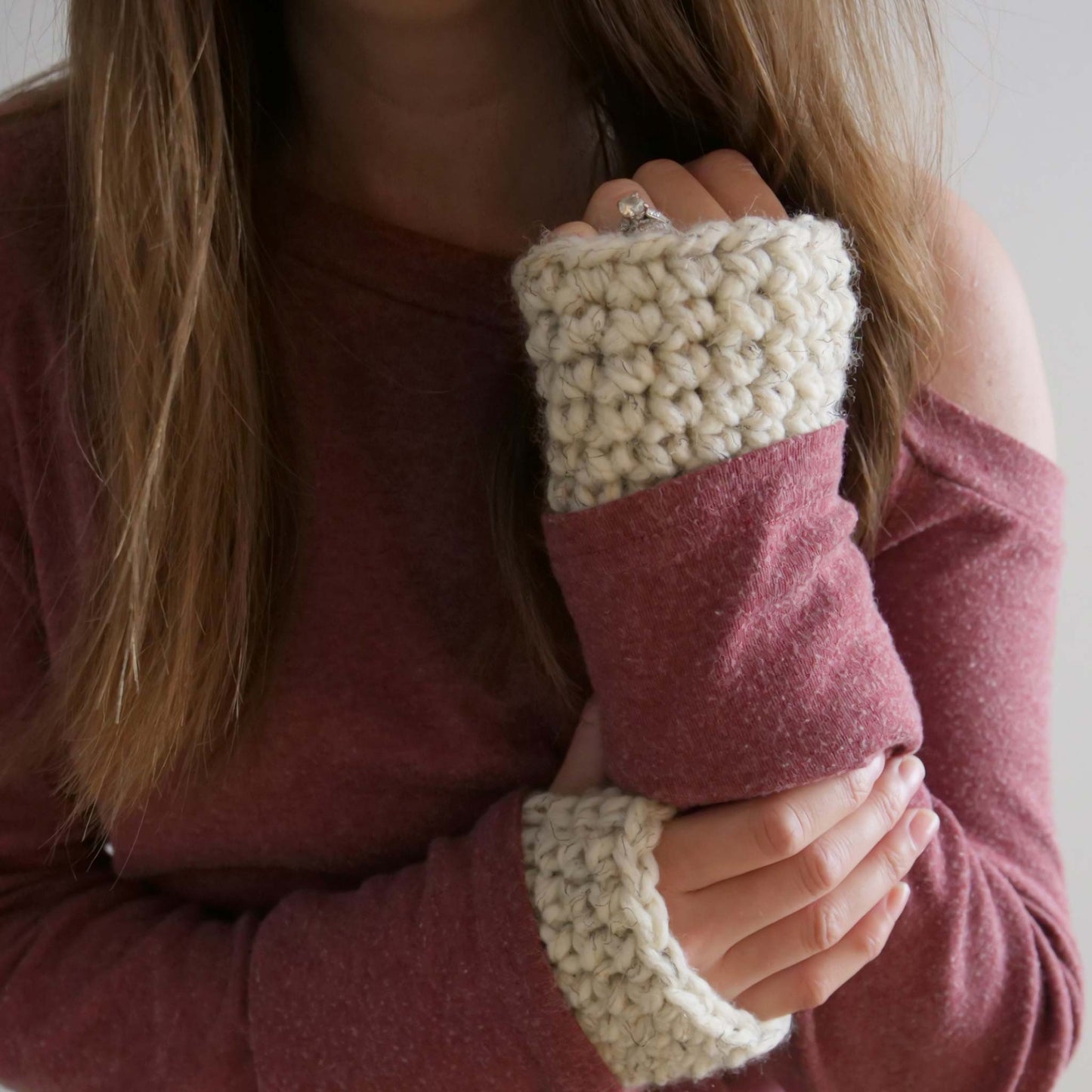 Beginner Crochet Wrist Warmers