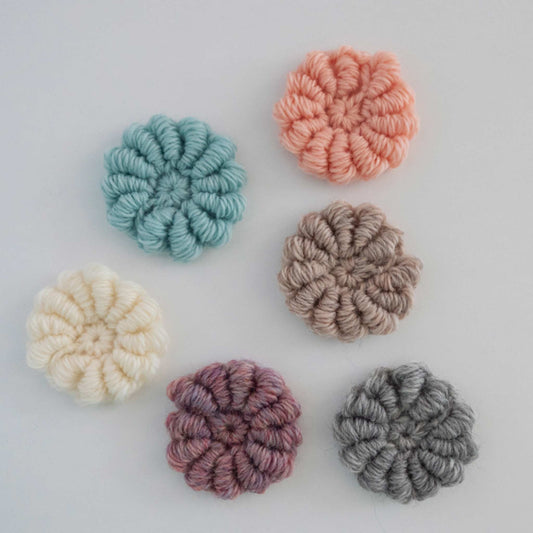 Bullion Stitch Crochet Flower