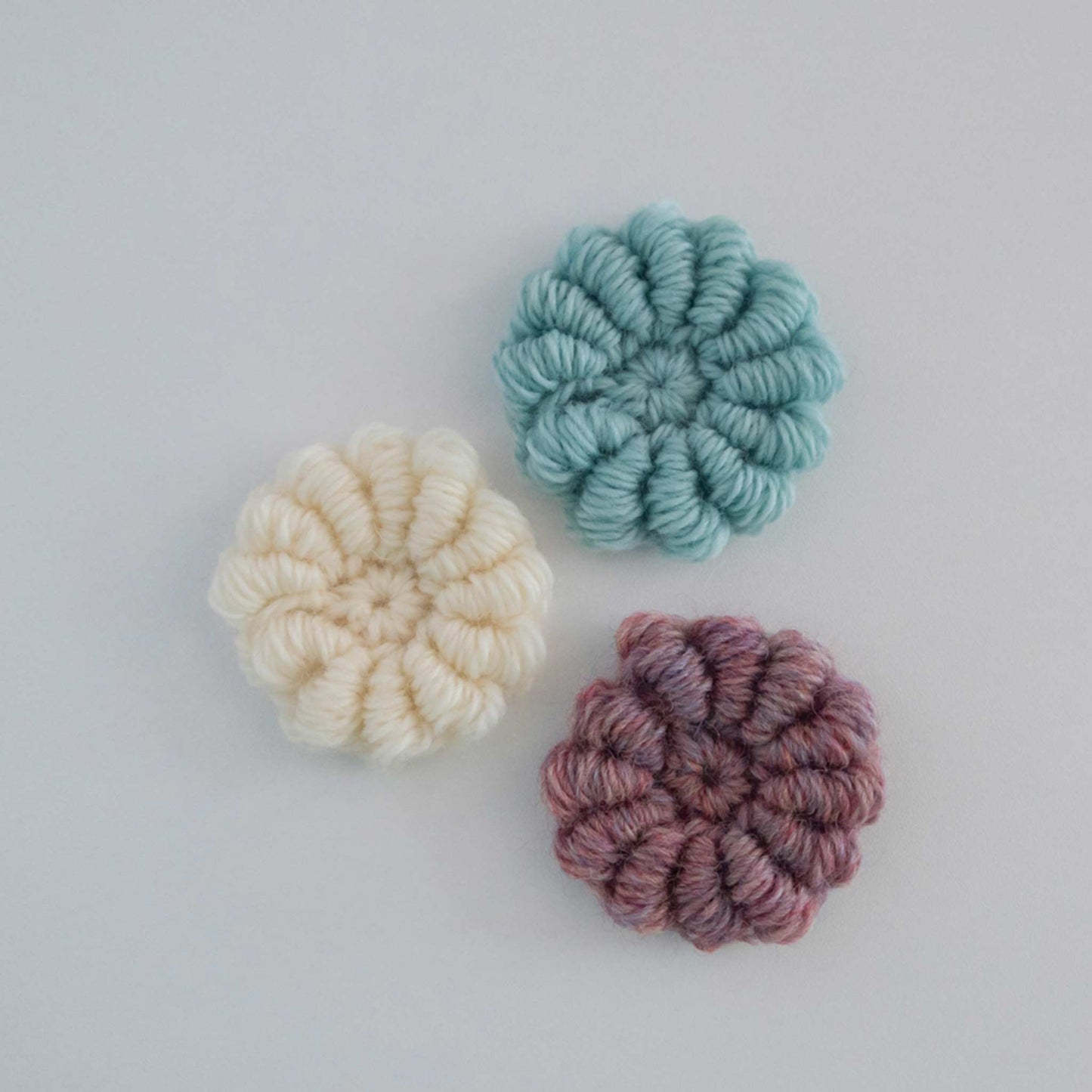 Bullion Stitch Crochet Flower