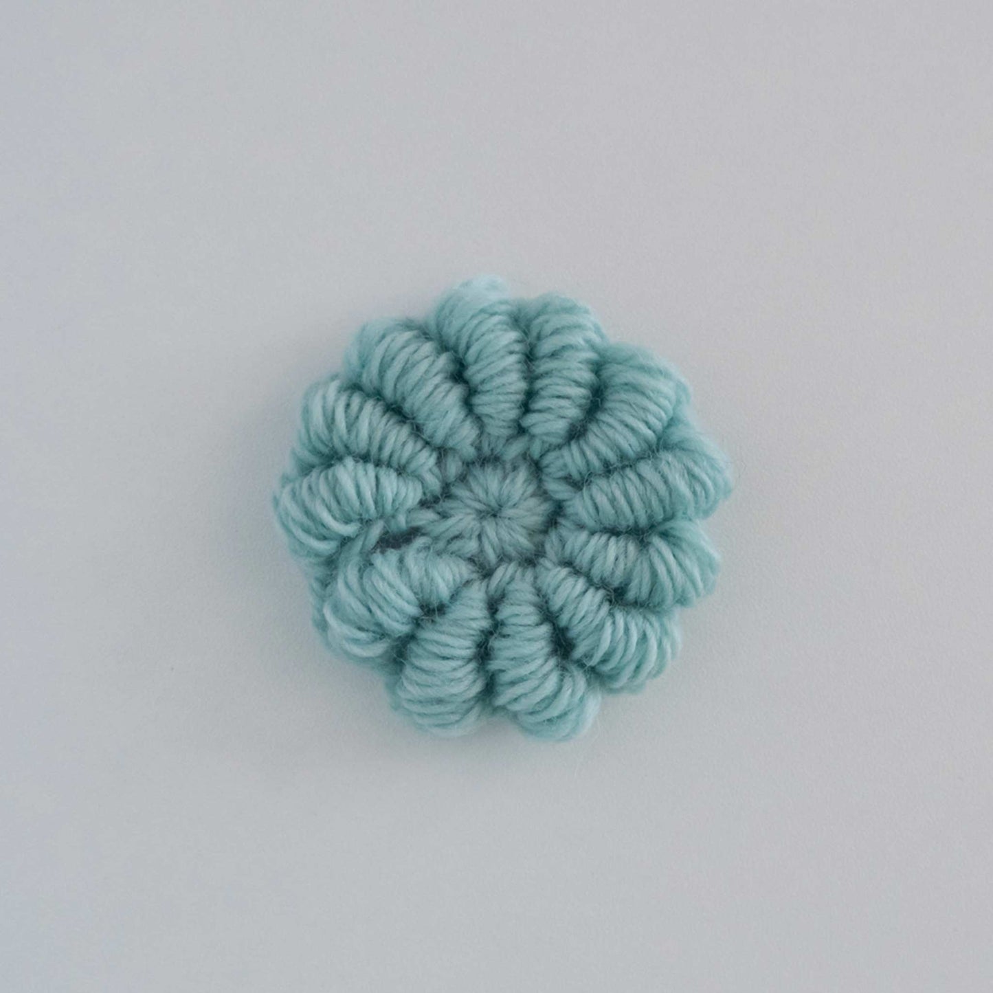 Bullion Stitch Crochet Flower