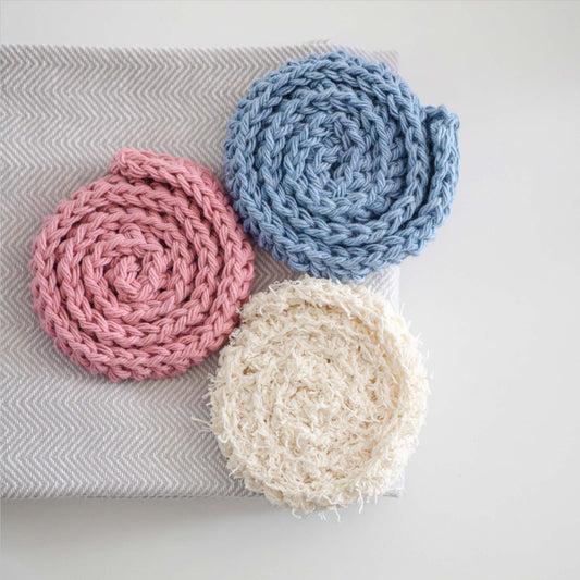 Simple Crochet Face Scrubbies