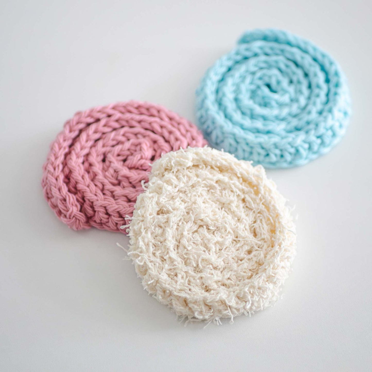 Simple Crochet Face Scrubbies