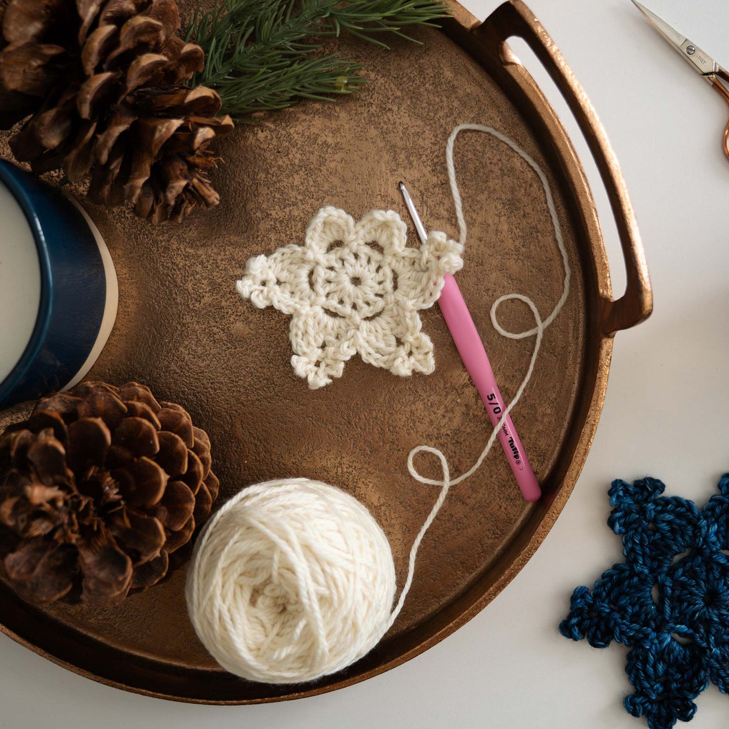 Simple Crochet Snowflake