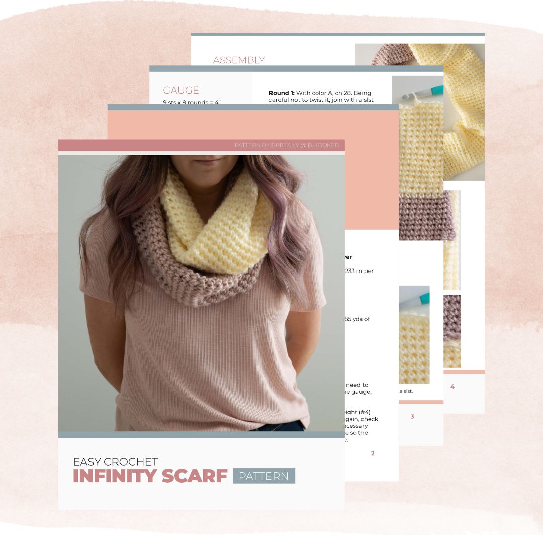 Easy Crochet Infinity Scarf