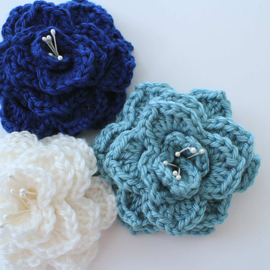 Crocodile Stitch Crochet Flower