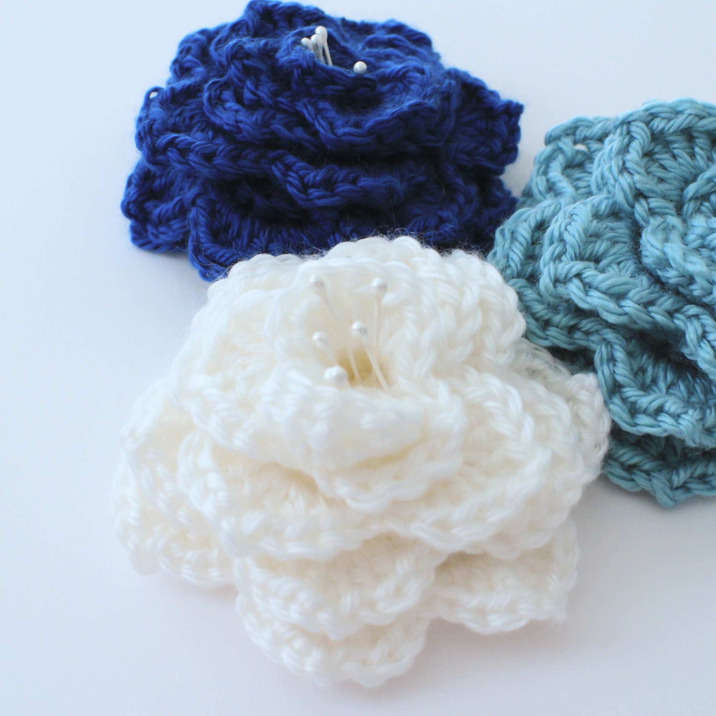 Crocodile Stitch Crochet Flower