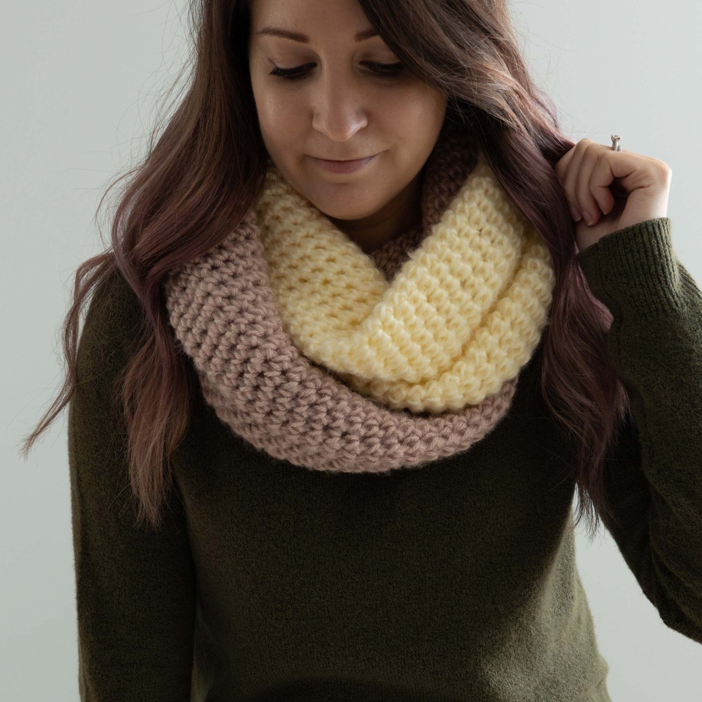 Easy Crochet Infinity Scarf