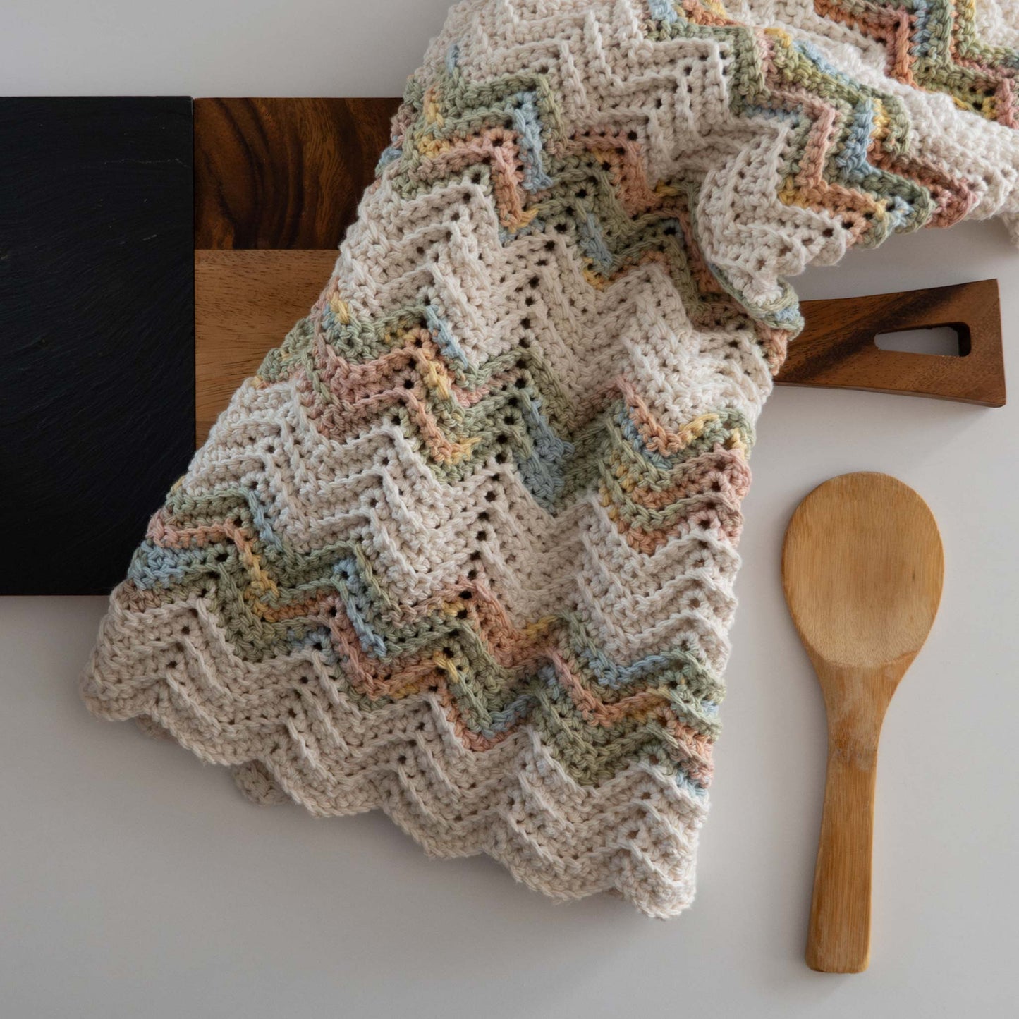 Chevron Crochet Kitchen Towel