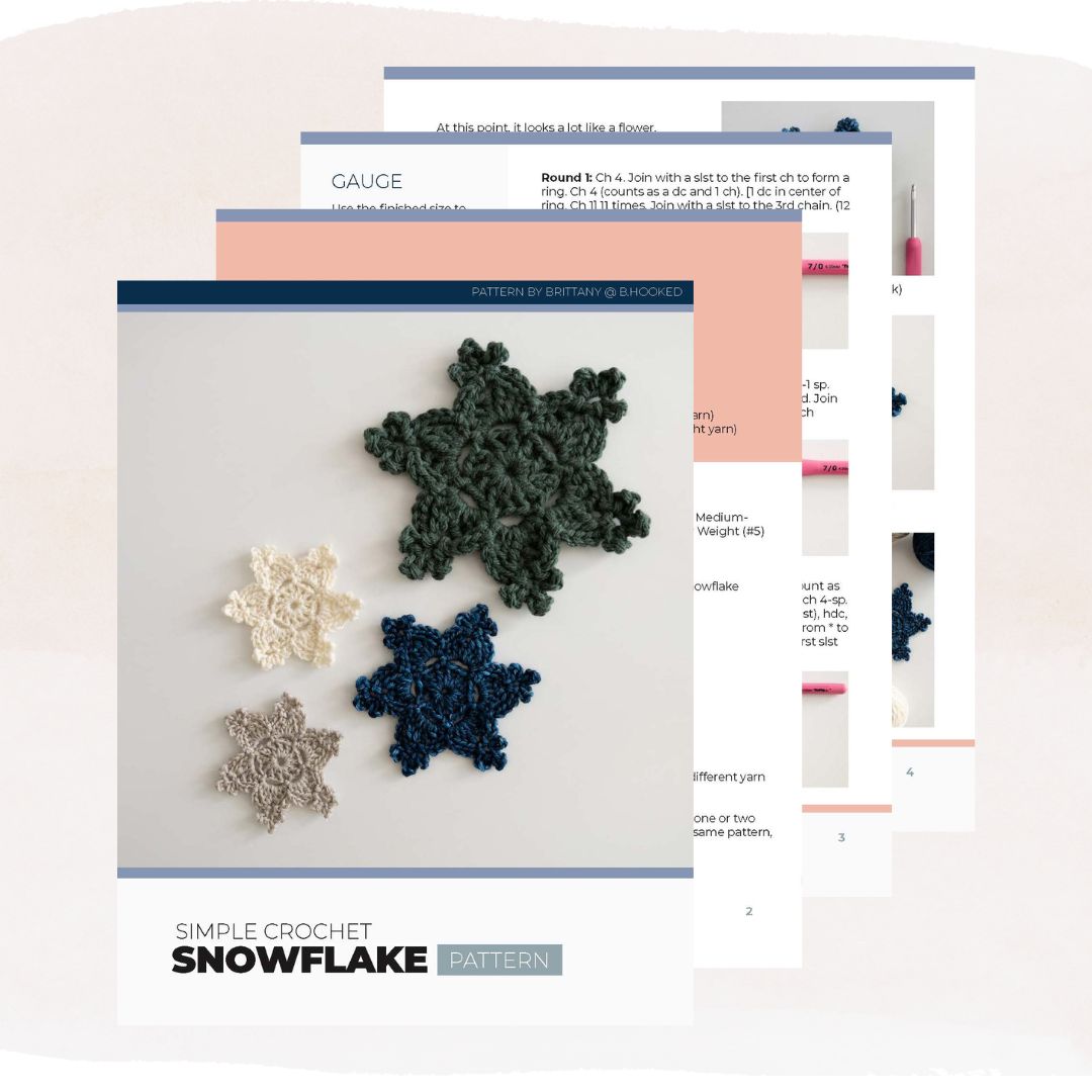 Simple Crochet Snowflake