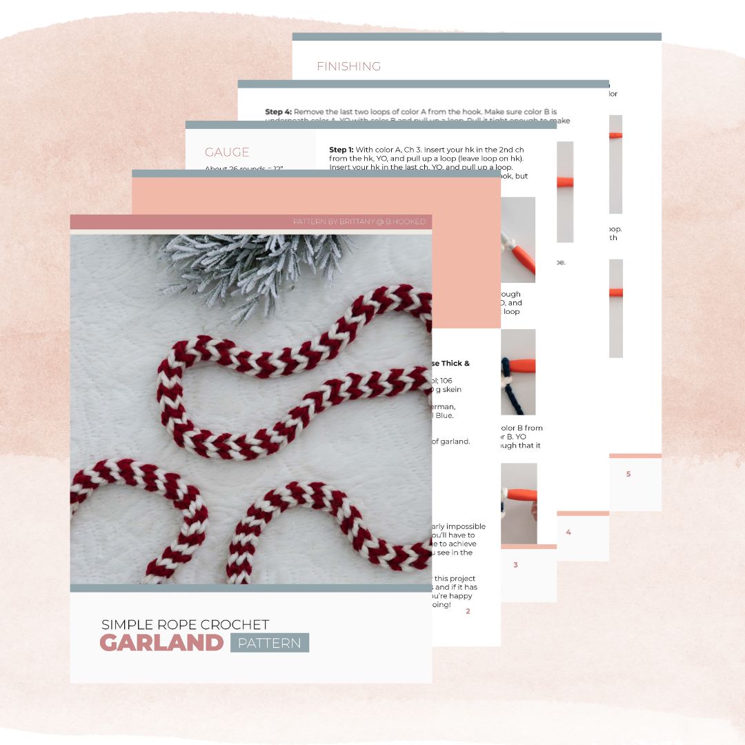 Easy Crochet Rope Garland