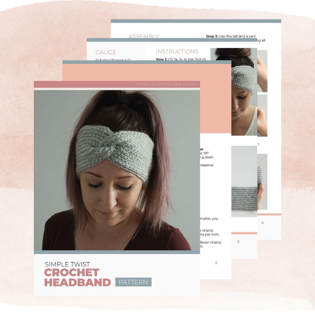 East Twist Crochet Headband
