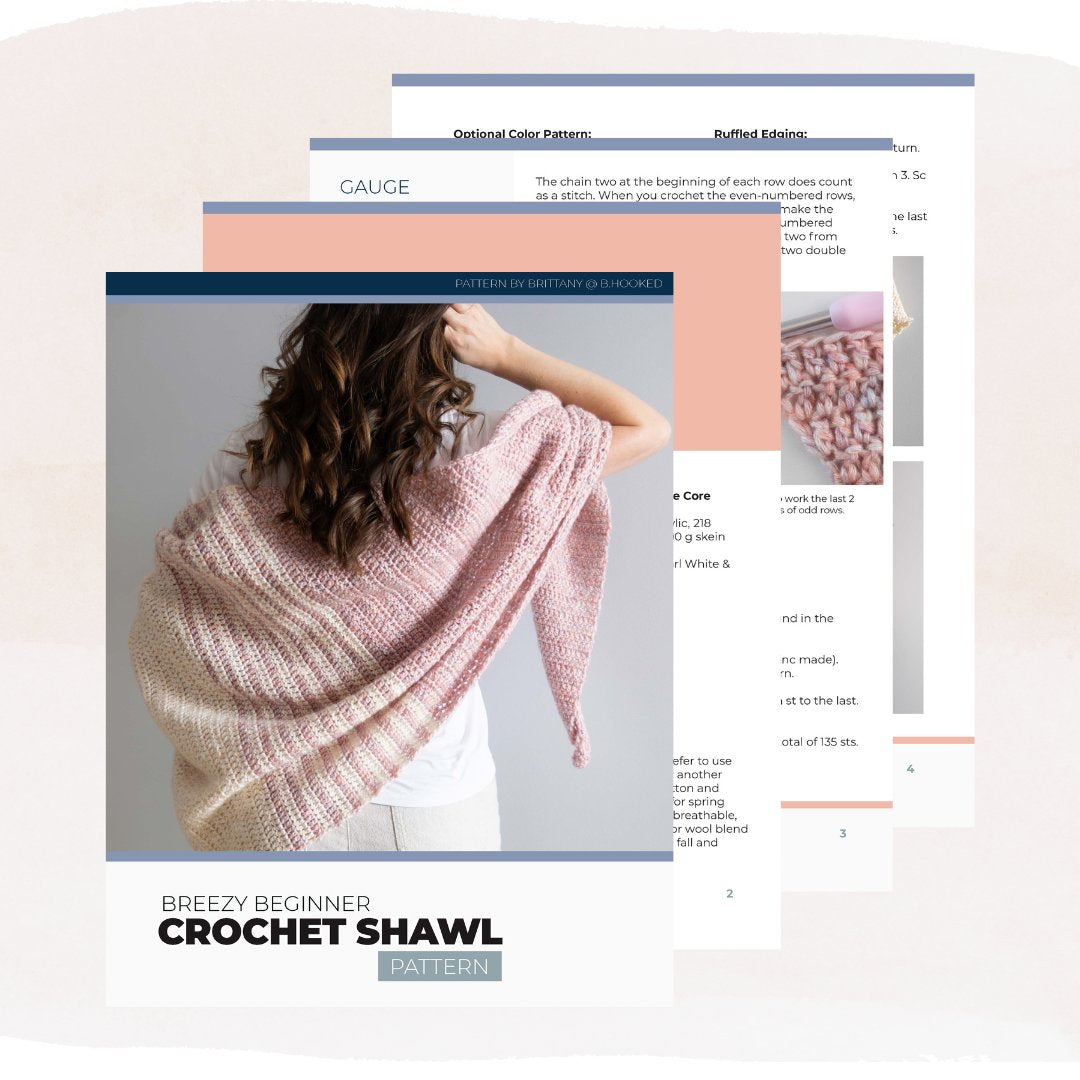 Breezy Beginner Crochet Shawl
