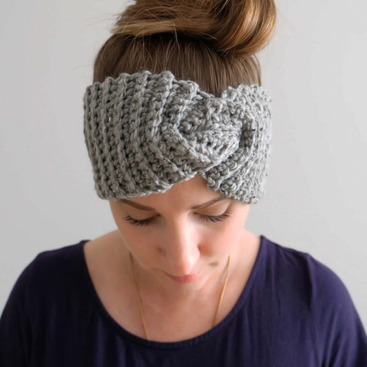 Simple Ribbed Crochet  Headband