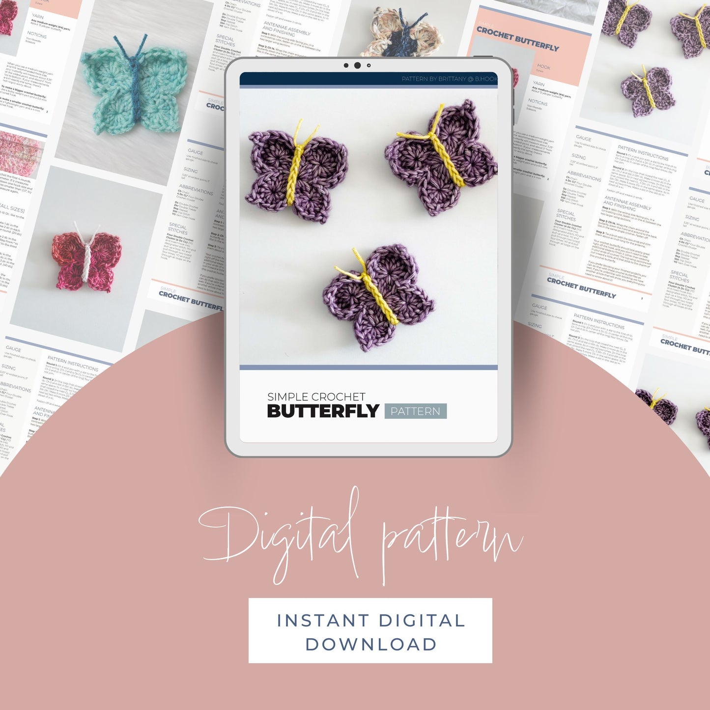 Simple Crochet Butterfly