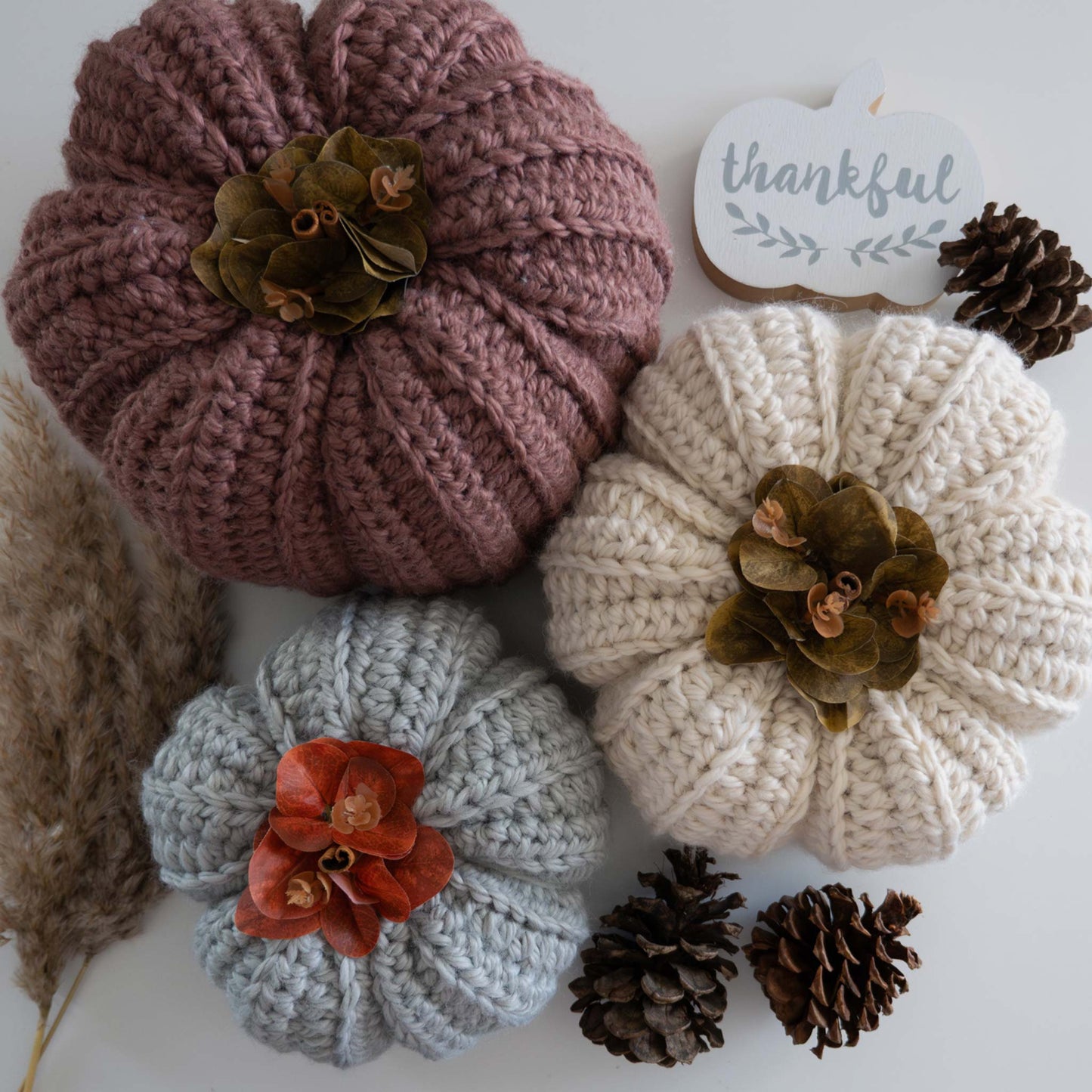 Perfect Crochet Pumpkins in 3 Sizes
