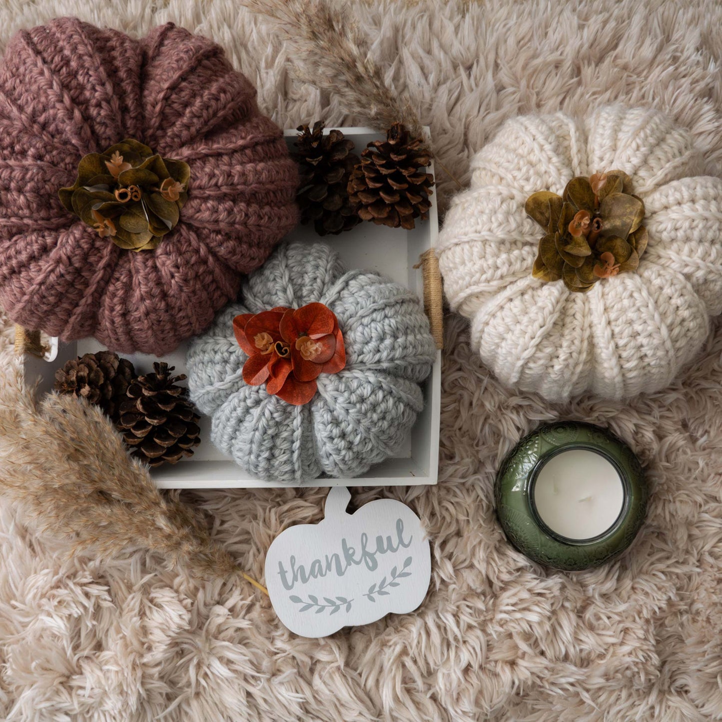 Perfect Crochet Pumpkins in 3 Sizes