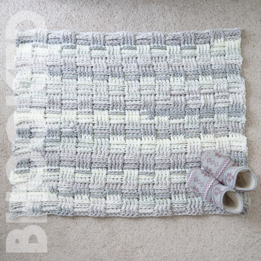 Everyday Basket Weave Crochet Rug