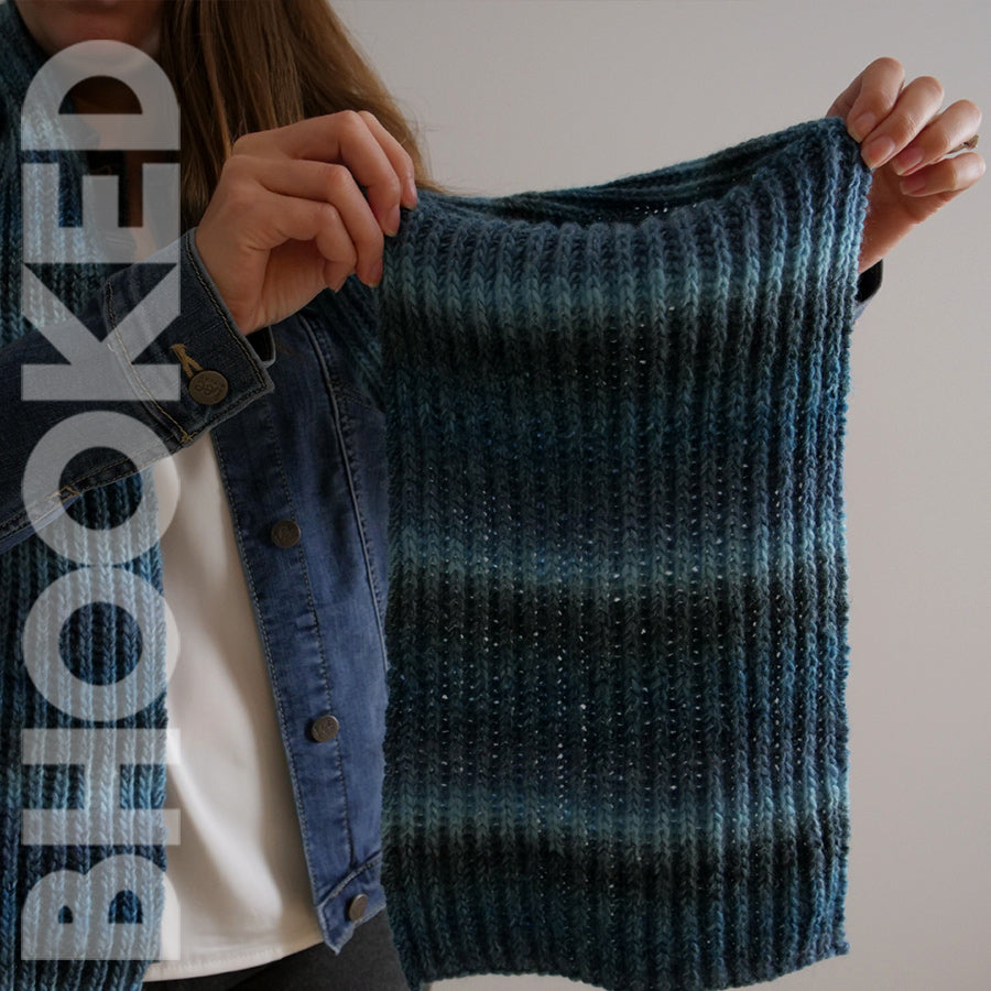 Simple Brioche Knit Scarf