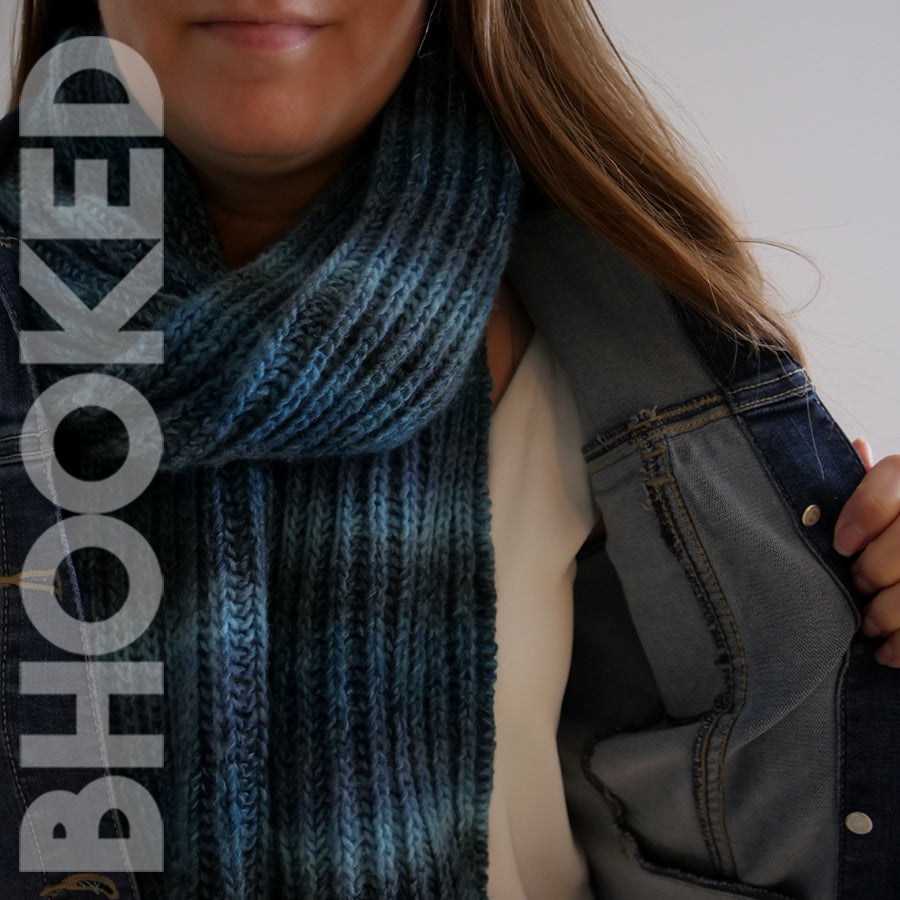 Simple Brioche Knit Scarf