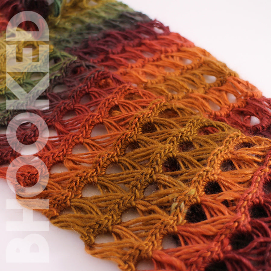 Crochet Broomstick Lace Infinity Scarf
