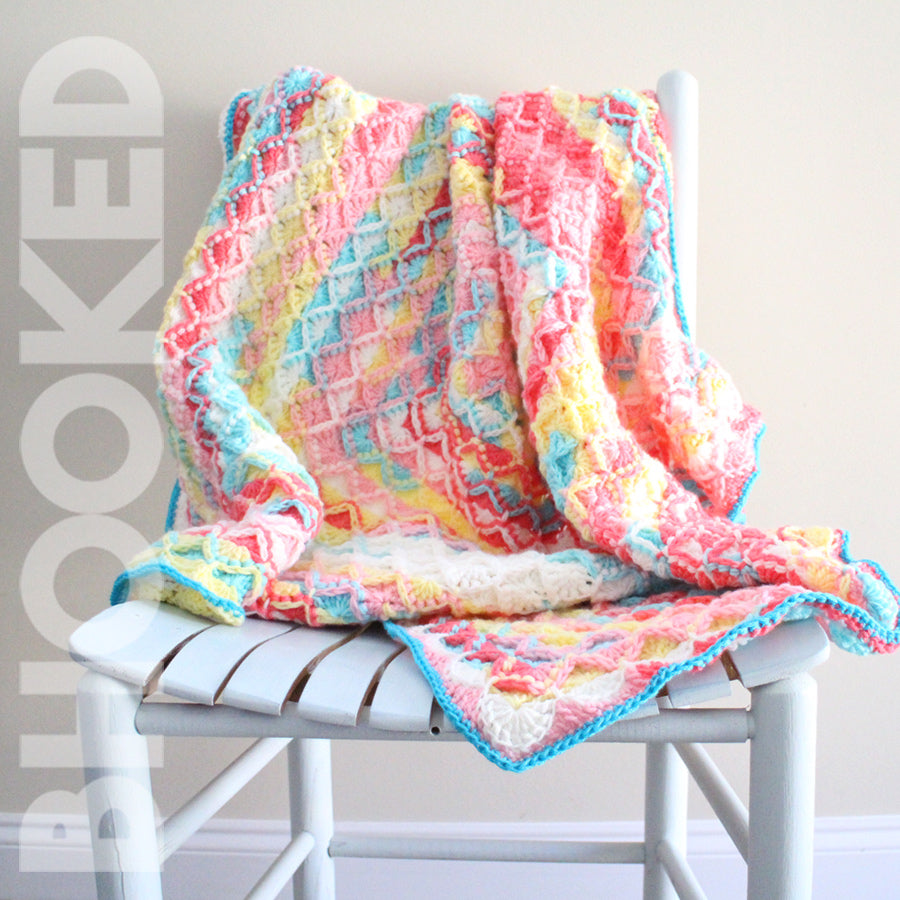 Crochet Catherine Wheel Baby Blanket