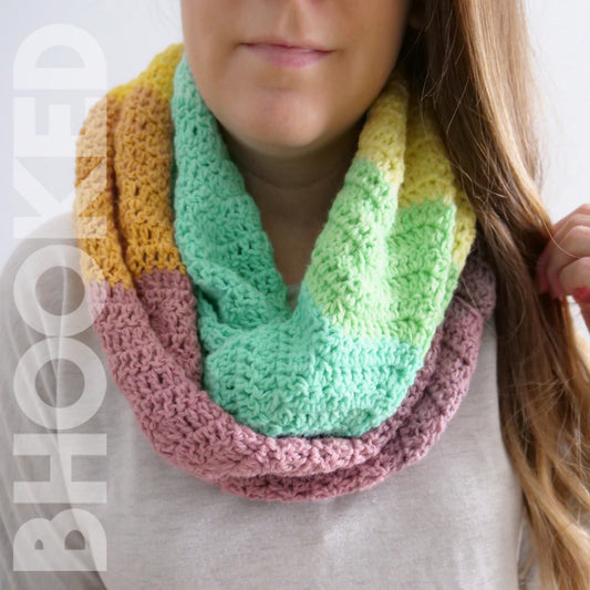 Classic Ripple Crochet Cowl