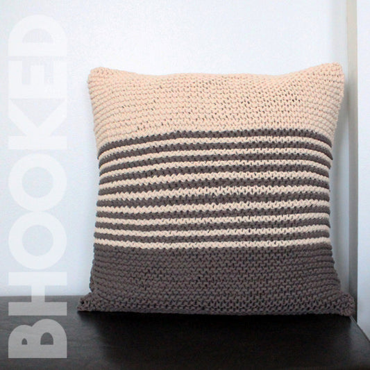 Classic Garter Stitch Knit Pillow