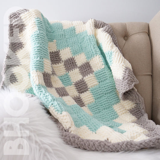 Entrelace Crochet Baby Blanket PDF
