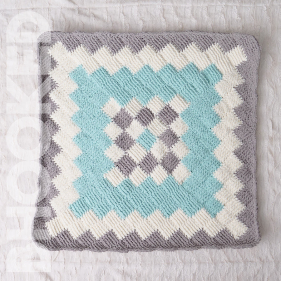 Entrelace Crochet Baby Blanket PDF