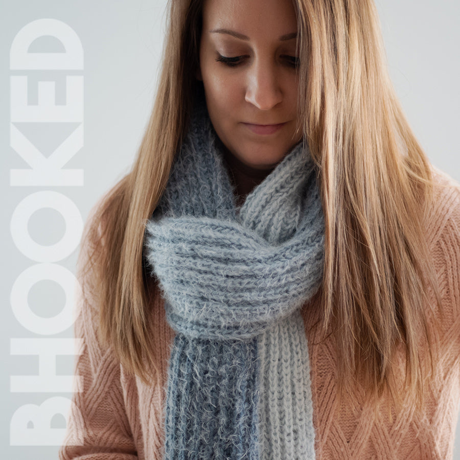 Easy Fisherman's Rib Knit Scarf