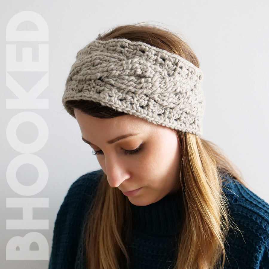 Simple Cable Crochet Headband