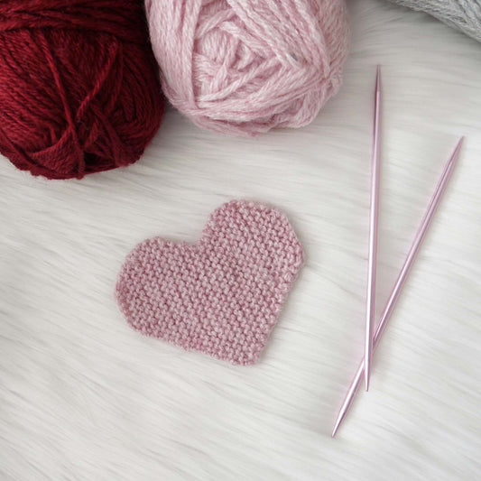 Knitted Heart Patch