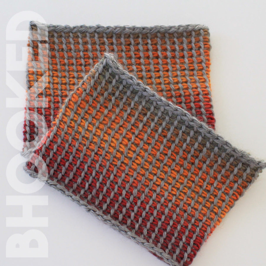 Reversible Tunisian Crochet Boot Cuffs