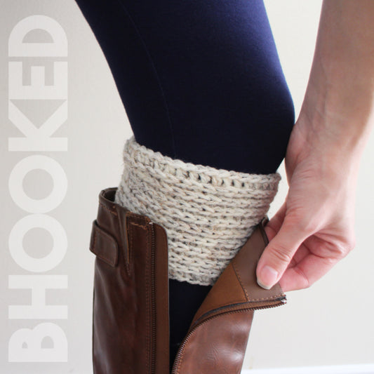 Easy Ribbed Crochet Boot Cuffs