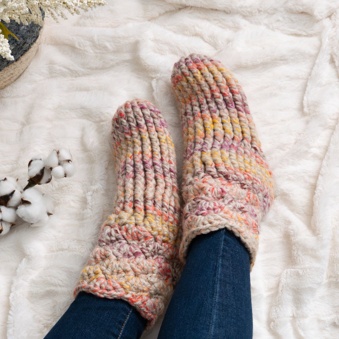 Cozy Crochet Slipper Socks