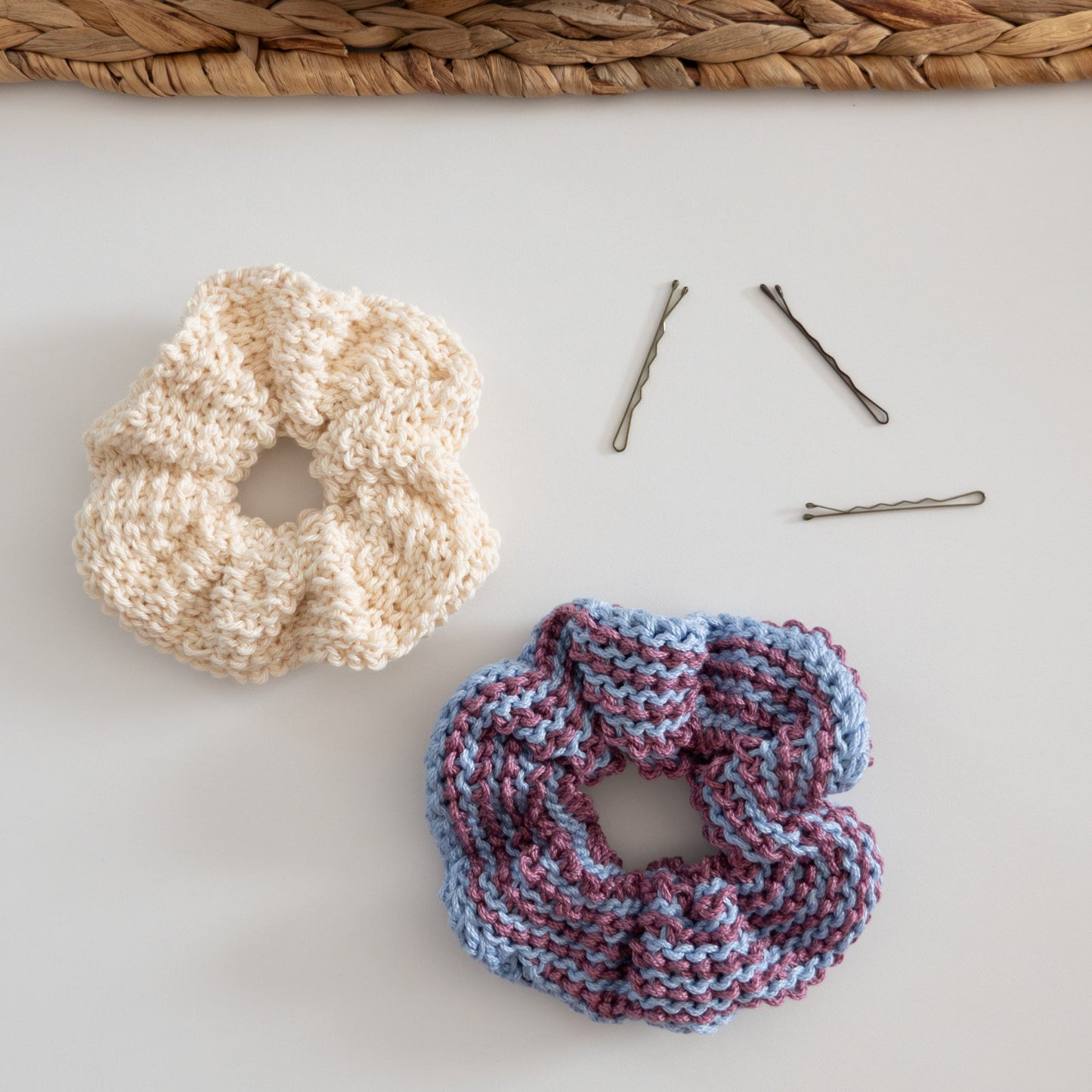 Easy Tunisian Crochet Hair Scrunchies