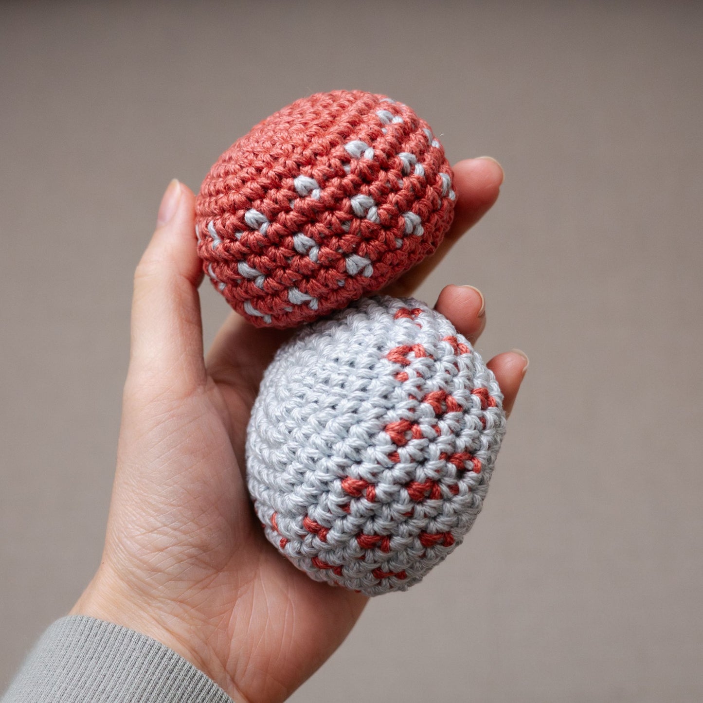 Polka Dot Crochet Hacky Sack