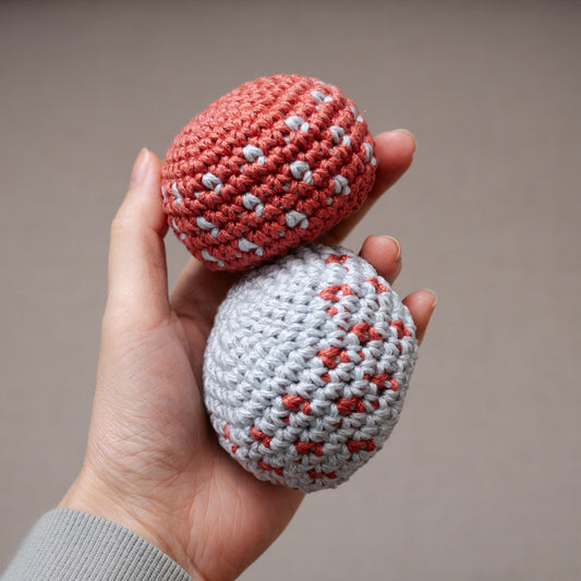 Polka Dot Crochet Hacky Sack