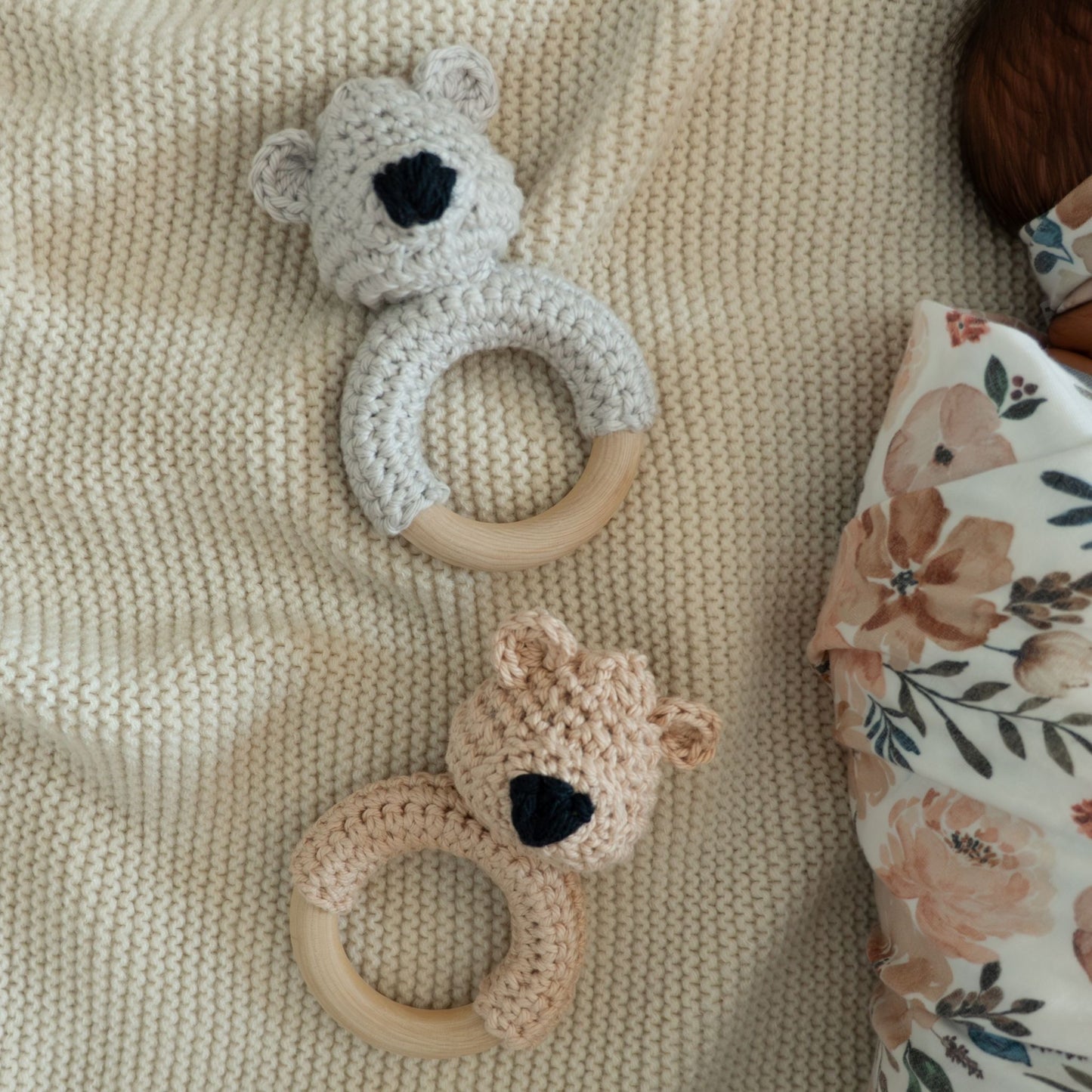 Teddy Bear Crochet Baby Teether