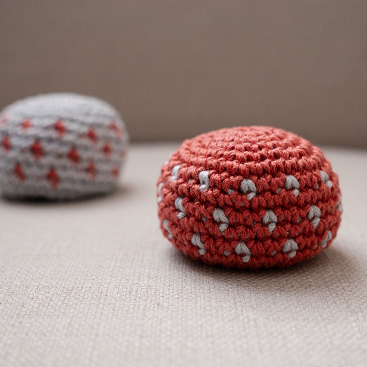 Polka Dot Crochet Hacky Sack