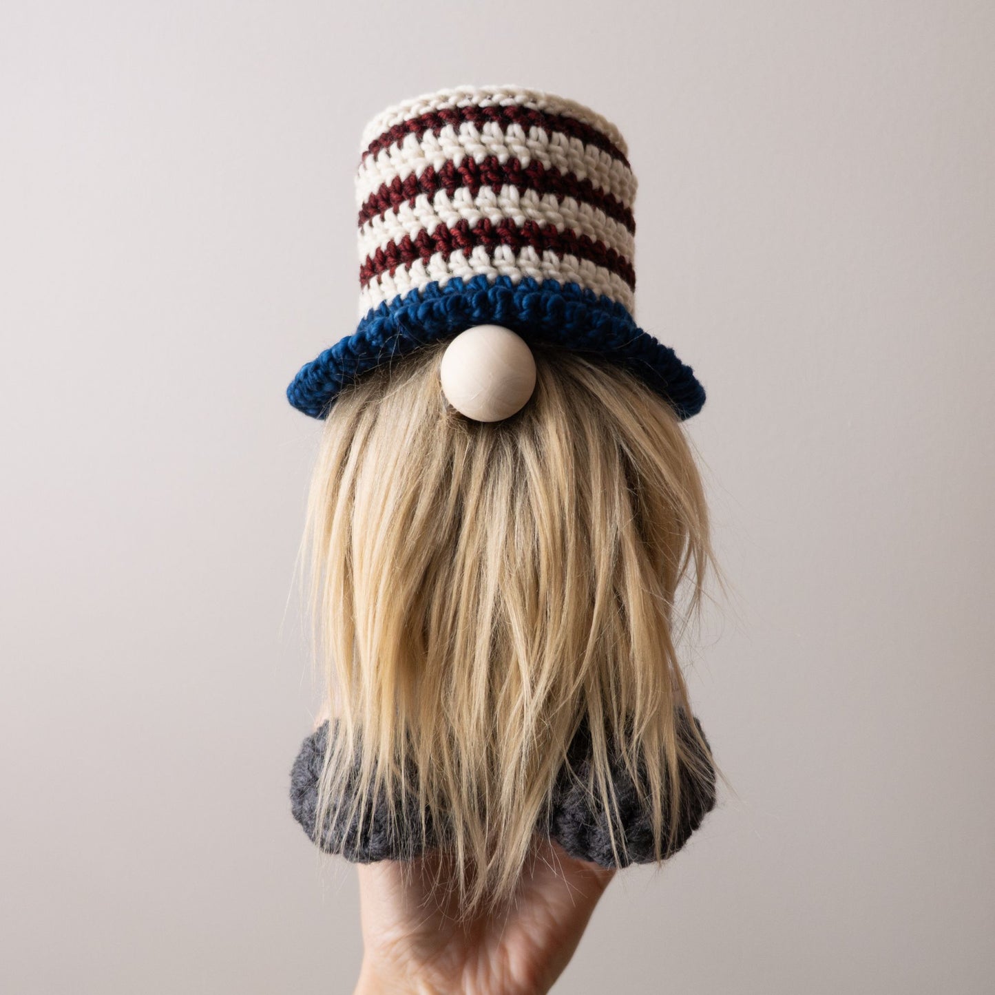 Patriotic Crochet Gnome