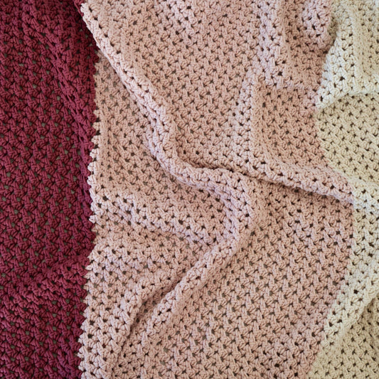 Airy Woven Summer Crochet Blanket