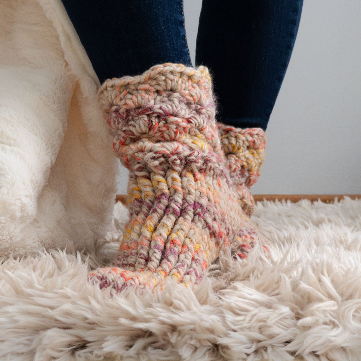 Cozy Crochet Slipper Socks