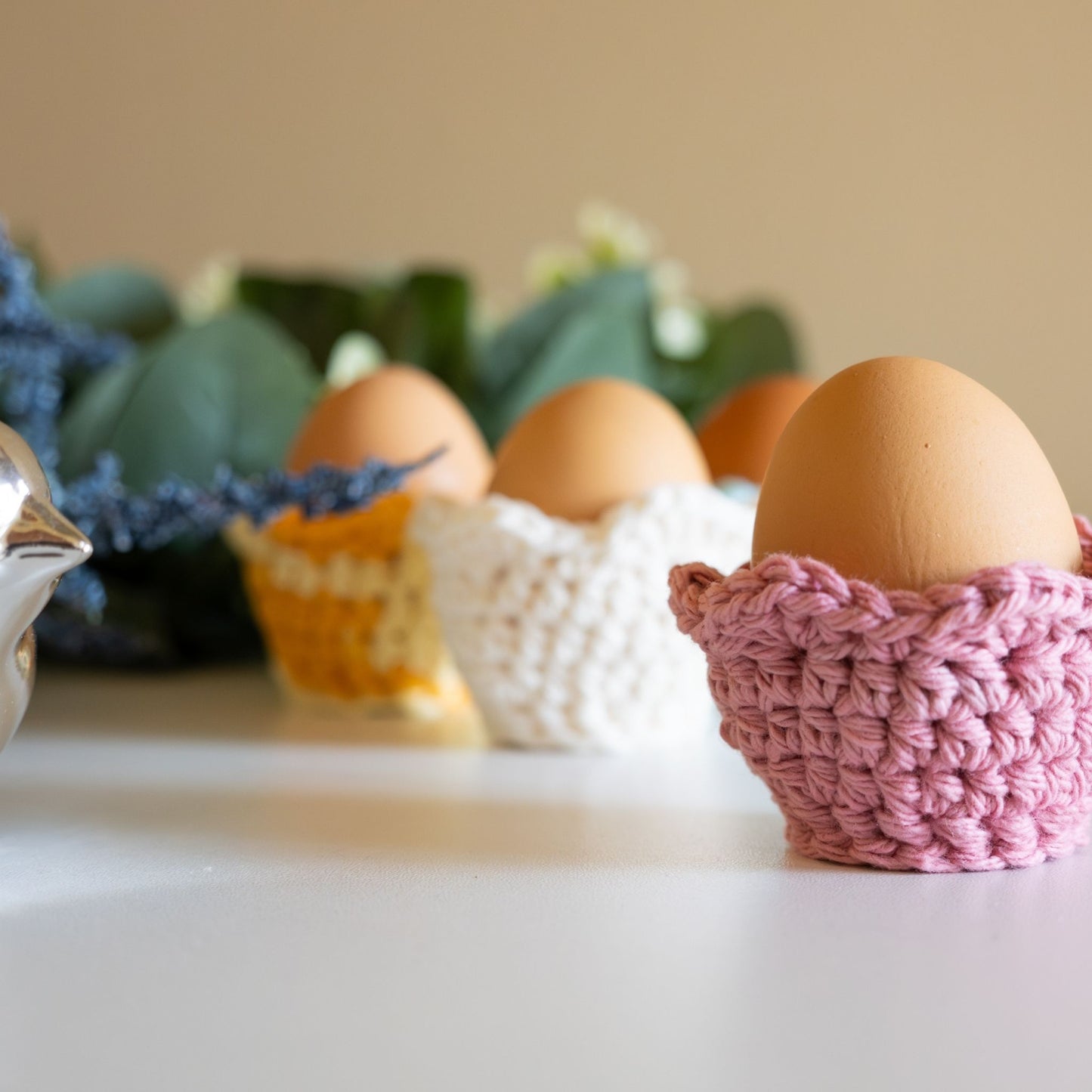 Cute Crochet Egg Cover