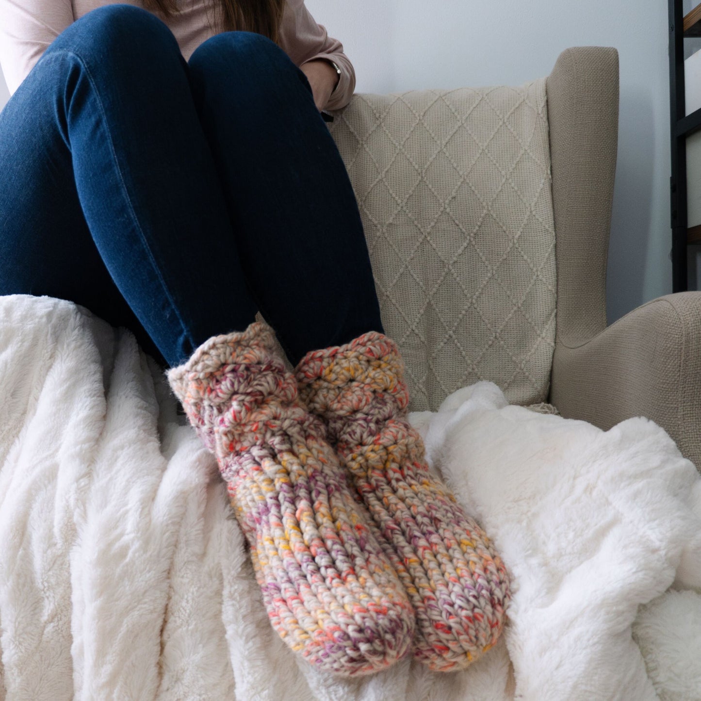 Cozy Crochet Slipper Socks