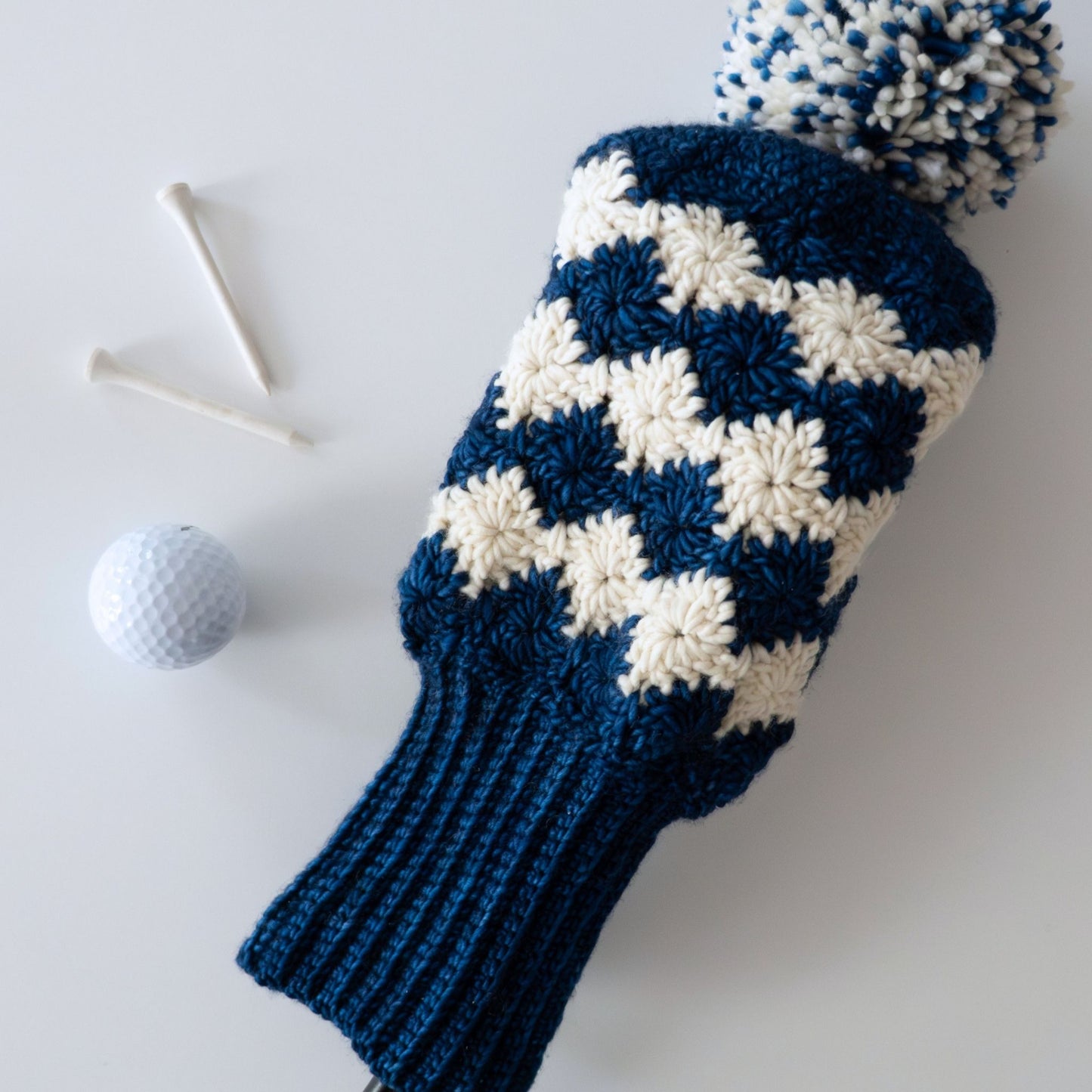 Harlequin Crochet Golf Club Cover