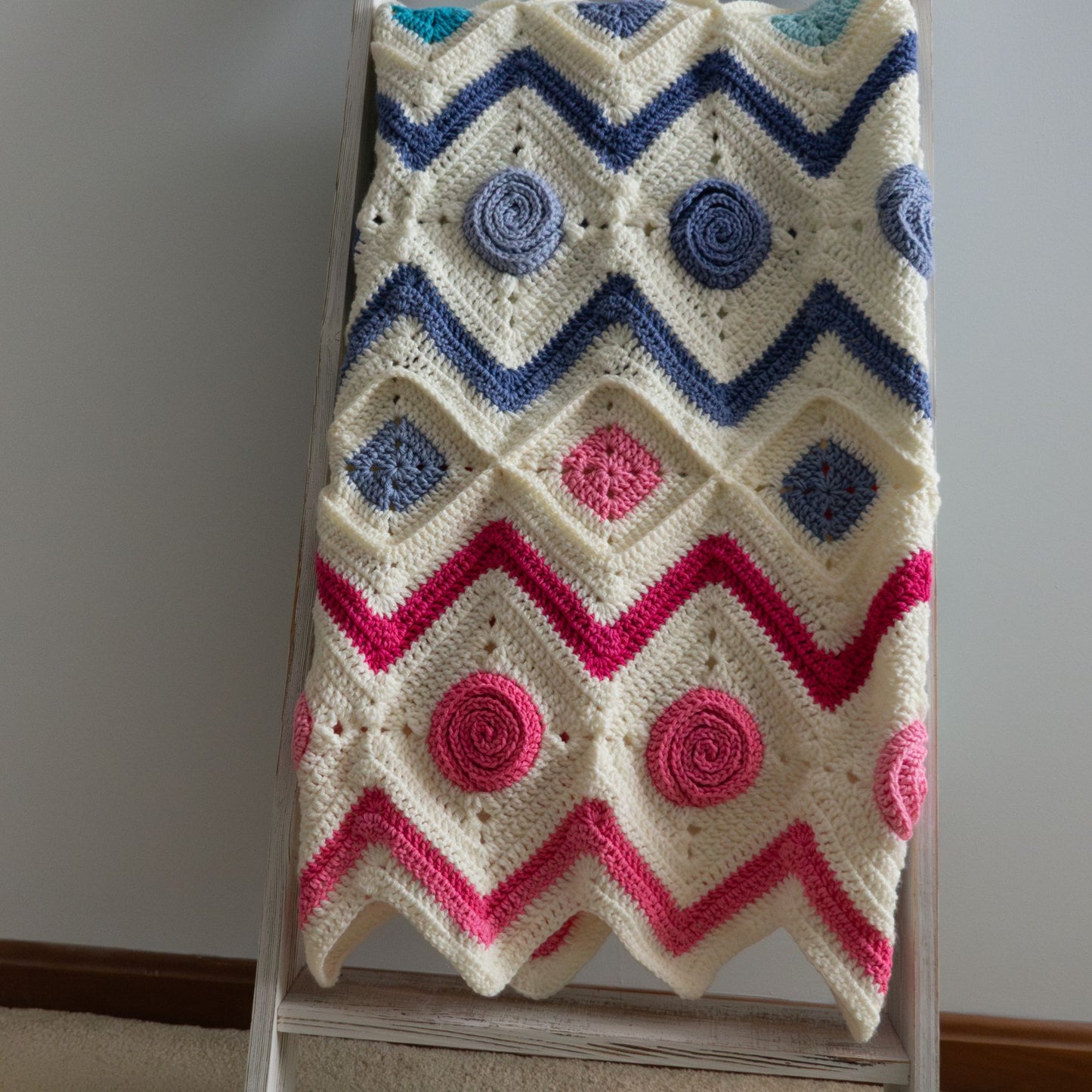 Modern Granny Square Blanket